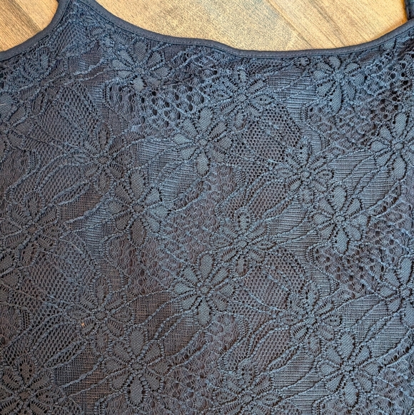 NWT Ann Taylor Factory Lace Front Camisole - Navy Blue - Size XL - Picture 5 of 10